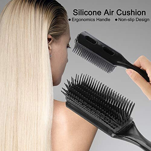 Nine rows of hair combs, frosted anti-static combs for hair styling and smoothing hair, hairstyle rib combs are suitable for salons and home use