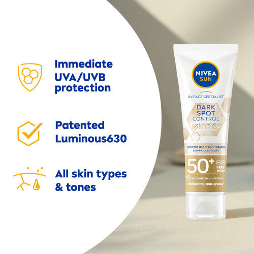 NIVEA SUN UV Face Specialist Luminous630 SPF 50+ Sun Fluid (40ml) 40ml