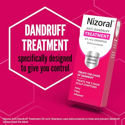 Nizoral Anti-Dandruff Treatment 60ml | Clinically Proven to Treat Dandruff | Treats Itchy 60ml