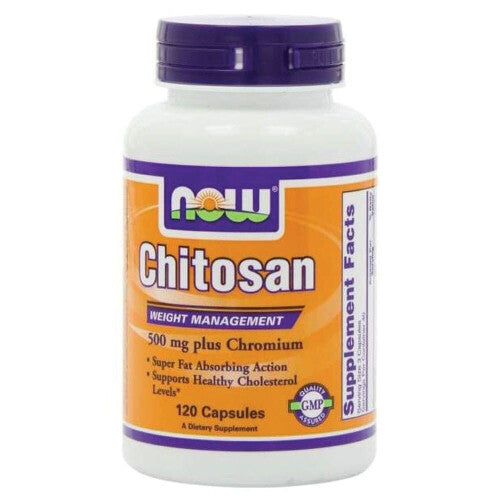 Now Chitosan Plus Chromium Capsules Weight Management Supplement 120's 500mg