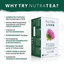 NUTRALIVER - Liver Support Tea | Liver Detox Tea | Liver Tea - Providing a Liver Cleanse, Detox And Repair - 60