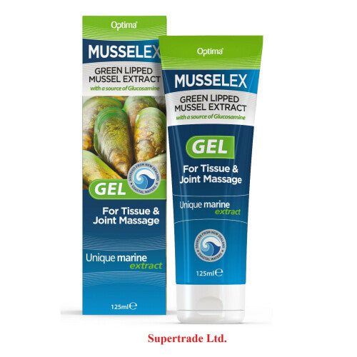 Optima Musselex Gel Mussel Joint Massage With Glucosamine 125ml X 12