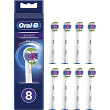 Oral-B 3D White Replacement Toothbrush Head with CleanMaximiser Technology, Pack of 8 Counts, Mailbox Sized Pack