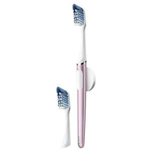 Oral-B Clic Manual Toothbrush (Rose) with 2 Replaceable Brush Heads and Magnetic Brush Mount