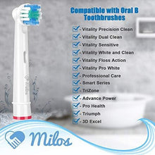 Oral B Compatible Electric Toothbrush Heads - Milos for Braun Oral B Toothbrush Head Replacement 16 Pack - Compatible Oral B Electric Toothbrush Hea