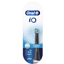 Oral-B iO Ultimate Clean Replacement Brush Heads, Black, 2 Count