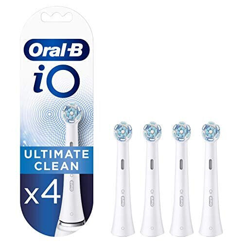 Oral-B iO Ultimate Clean Toothbrush Heads, Pack of 4 Counts