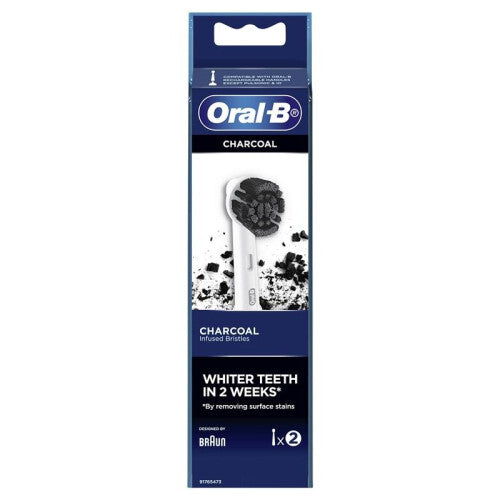 Oral B Power Toothbrush Charcoal Refills 2 Pack