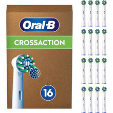 (Oral-B Pro Cross Action Electric Toothbrush Head, X-Shape and Angled Bristles for Deeper Plaque Removal, Pack of 16 Toot) Pro Cross Action Electric Toothbrush Head, X-Shape And Angled Bristles for Deeper Plaque