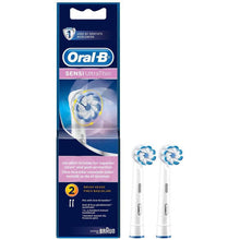 Oral-B Sensi Ultra Thin Toothbrush Head 2's, Rounded And Ultrathin Bristles, Reduces Gum Inflammation, Gentle On Gums, But Tough On Plaque