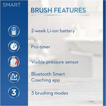 Oral-B Smart 4 4500 CrossAction Electric Toothbrush Rechargeable, 1 App Connected Handle, 3 Modes, Pressure Sensor, 2 Brush Heads, 1 Travel Case, 2