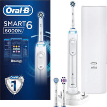 Oral-B Smart 6 6000N CrossAction Electric Toothbrush, White, 5 Modes