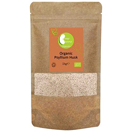 Organic Psyllium Husk - Certified Organic - by Busy Beans Organic (1kg)