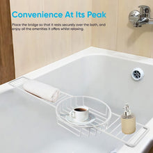 Over Bath Rack with Round Tray Plastic Shower Caddy Bathroom Storage