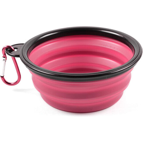 Oversized Collapsible Dog Bowl Collapsible Expandable Cup Plate Pet Cat Food Feeding Water Portable Travel Bowl