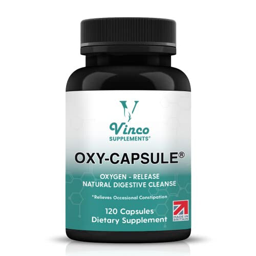 Oxy-Capsule Magnesium Compound - Vegan Oxygen Powder Natural Colon Cleanser - Gas Relief, Bloating Relief, Constipation Relief - Intestinal Cleanser