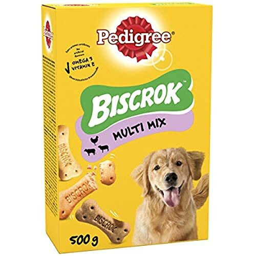 Pedigree Biscrok Multi Mix - Dog Treats - Bone-Shaped Biscuits - 500 g