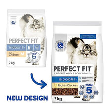 Perfect Fit Indoor Adult 1+ Complete Dry Cat Food for Adult Cats Aged 1+ Years, Rich in Chicken, 1 Bag (7 kg)