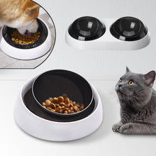 Pet Dog Cat Feeding Feeder Single / Double Bowl Puppy Feeder Dispenser Holder 01 SPECIFICATION BLACK-WHITE COLOR