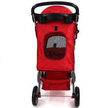 Pet Dog Puppy Stroller Pram Pushchair in Red Easipet