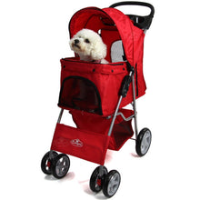 Pet Dog Puppy Stroller Pram Pushchair in Red Easipet