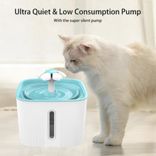 Pet Fountain Water Dispenser Dog Water Fountain ,Super Quiet Flower Automatic Electric Water Bowl with LED Light