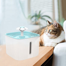 Pet Fountain Water Dispenser Dog Water Fountain ,Super Quiet Flower Automatic Electric Water Bowl with LED Light