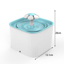 Pet Fountain Water Dispenser Dog Water Fountain ,Super Quiet Flower Automatic Electric Water Bowl with LED Light