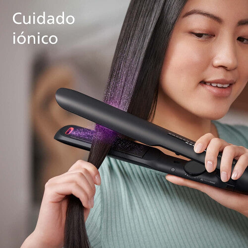 Philips Series 5000 hair straightener with ThermoShield technology in black [model BHS510/00