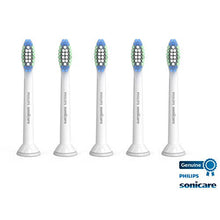 Philips Sonicare Genuine SimplyClean Replacement Toothbrush Heads, 5 Brush Heads, White, HX6015/03