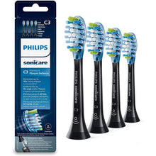 Philips Sonicare Premium Plaque Defence BrushSync Enabled Replacement brush Heads, 4pk Black - HX9044/33