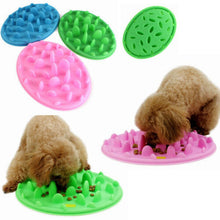 (Pink) Dog Cat Slow Eating Feeder Anti Choke Pets Bowl Feed Dish Puppy Silicone Gulp