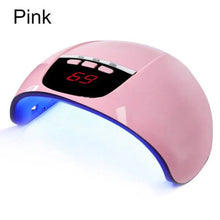 (Pink) Nail Dryer Lamp 18 LEDS Infrared Sensor Manicure