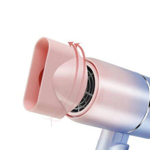 (Pink plus bag) Mini Travel Portable Handle Air Blow Dryer with Air Collecting Nozzel