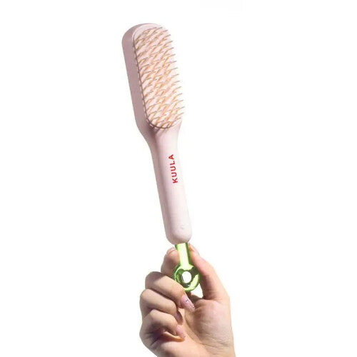 (pink) Self-Cleaning Anti-Static Massage Comb Retractable Comb Self-cleaning Hair Brush Anti-static Massage Comb for Women Smooth Hair