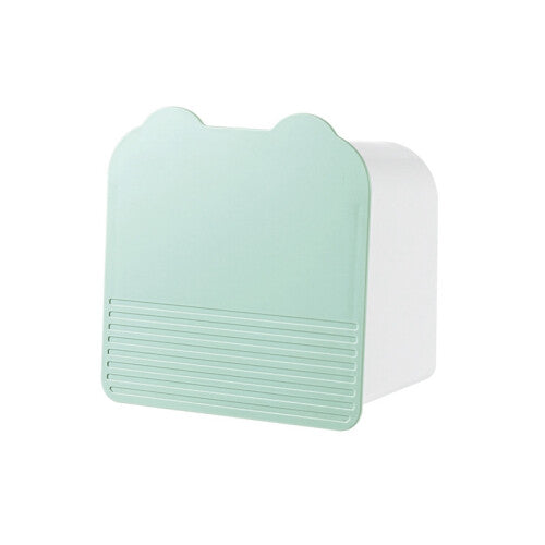 Plastic PS Wall Mounted Storage Box Sanitary Napkin Cosmetics Multi- Flap Grid Sealed Storage Box A