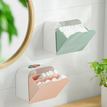 Plastic PS Wall Mounted Storage Box Sanitary Napkin Cosmetics Multi- Flap Grid Sealed Storage Box A