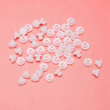 Plastic Round Shaped Cover Screw Cap Lid White 100Pcs for 5mm Dia Hole