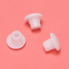 Plastic Round Shaped Cover Screw Cap Lid White 100Pcs for 5mm Dia Hole