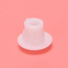 Plastic Round Shaped Cover Screw Cap Lid White 100Pcs for 5mm Dia Hole