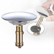 Pop Up Bath Plug, Universal Sink Plug 66mm Push Stopper with 28mm Bouncing Core Metal Sink Plug for Bath Bathroom Kitchen Sewers Sink