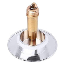 Pop Up Click Clack Sprung Plug Stopper ,Bathroom Basin Sink Drain Plug Stopper ,Waste Push Button Brass Slotted Plug for Washbasin Kitchen Bathroom