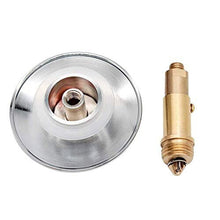 Pop Up Click Clack Sprung Plug Stopper ,Bathroom Basin Sink Drain Plug Stopper ,Waste Push Button Brass Slotted Plug for Washbasin Kitchen Bathroom