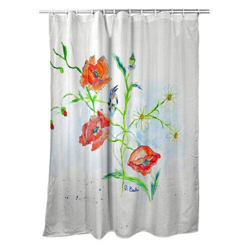 Poppies & Daisies Shower Curtain