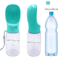 Portable 550ml Dog Pet Water Bottle - Travel Puppy Water Dispenser - Leak Proof Outdoor Drinking Mug Cup