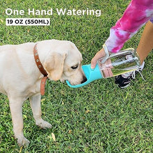 Portable 550ml Dog Pet Water Bottle - Travel Puppy Water Dispenser - Leak Proof Outdoor Drinking Mug Cup