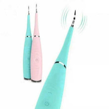 Portable Electric Sonic Tooth Cleaner Multi-Function Toothbrush Tooth Calculus Remover Whiten Teeth- Blue