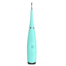 Portable Electric Sonic Tooth Cleaner Multi-Function Toothbrush Tooth Calculus Remover Whiten Teeth- Blue