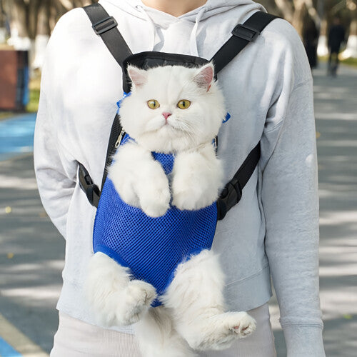 Portable Pet Chest Bag For Outdoor Use Mesh Breathable Backpack M