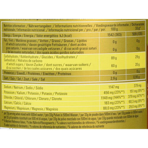 Powerbar Isoactive Isotonisches Sportgetränk (5 Elektrolyte und C2max Dual Source Carb Mix) Red Fruit Punch, 1.320g